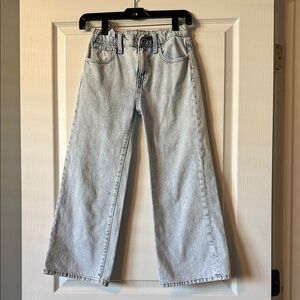 Old Navy Kids High Rise Baggy Wide leg Light Blue Jeans